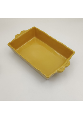 FUENTE HORNO RECTANGULAR MEDIANA AMARILLO