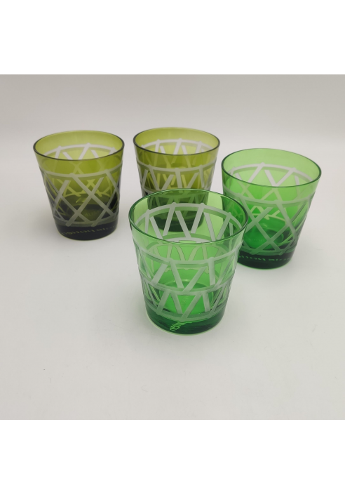 JUEGO DE 4 VASOS TIEUP VERDE