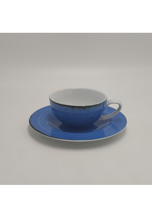 TAZA DE TÉ RÚSTICO AZUL