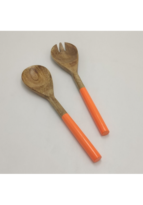 CUBIERTOS SERVIR ENSALADA NARANJA