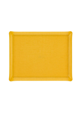 BANDEJA PLATEX LINO AMARILLO 46x36CM