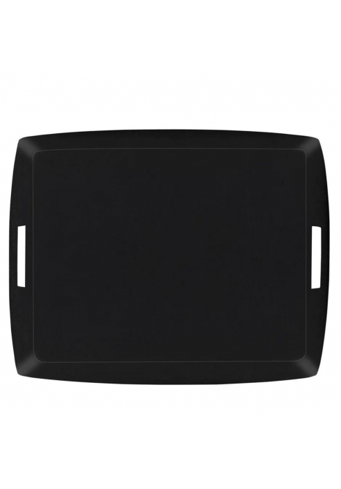 BANDEJA PLATEX LINO NEGRO 54X43 CM