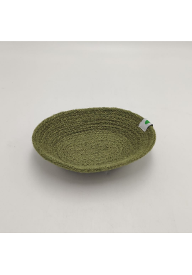 CESTA PANERA FIBRAS VERDE 18 X 4,5 CM.