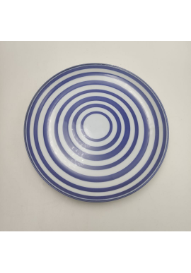 PLATO LLANO DECO AZUL 25,5 CM