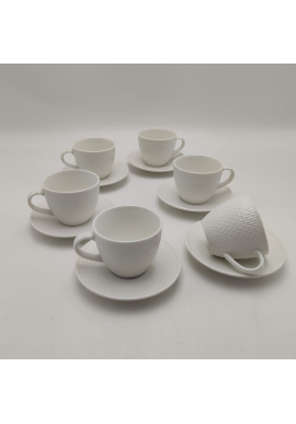 SET 6 TAZAS CAFÉ PORCELANA CÉSAR MOD. 2