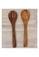 CUBIERTOS SERVIR MADERA DE OLIVO 30 CM