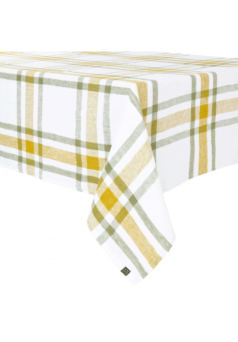 MANTEL LINO 160 X 250 CM. CAPRI TONOS VERDES
